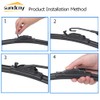 Sumdcmy 26"+22" Windshield Wiper Blade Replacement For Honda Odyssey 2005-2020