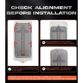 chubbycable ChubbyShield for iPhone12 Pro Max - 2 PCS Military-Grade Privacy Screen Protector with Ultra-easy Install Box, Auto Dust-Elimination & Bubble Free