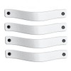 Brute Strength - Leather Drawer Pulls - White - 4