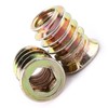 Haosie Threaded Inserts, 20PCS M6*15mm Zinc Plated Carbon Steel Hex