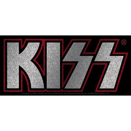 Licenses Products Kiss Logo Glitter Sticker