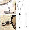 2-Pack Windproof Hat Clips - Adjustable Durable Nylon Hat Strap