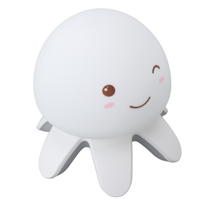 Night Light Jellyfish Shape Cute Remote Control RGB Silicone Tap