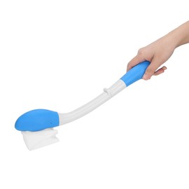 Toilet Aids Tools, Smooth Foldable Handle Long Reach Comfort Wipe Comfortable to Use Convenient Hygienic Ideal Daily Living Bathroom Aid with Storage Bag for The Elderly Pregnant Women