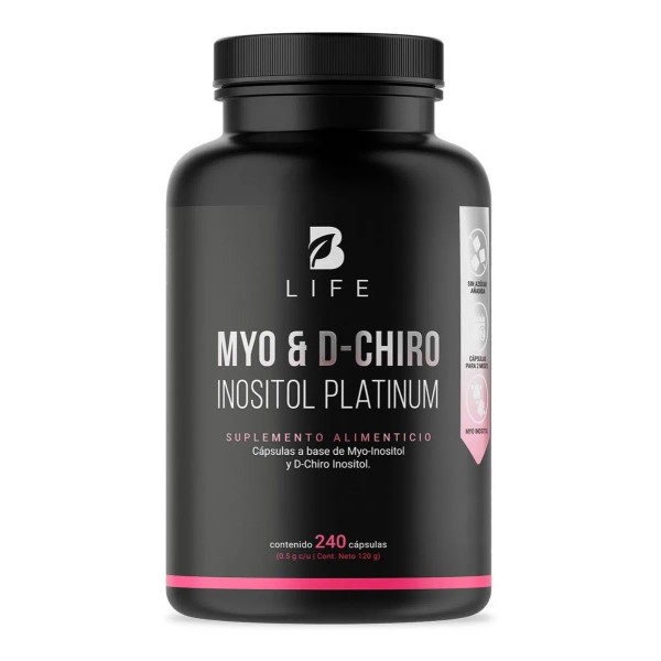 Myo Y D-chiro Inositol De 240 Cáps. Inositol Platinum B