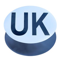 ShaniTech "UK" Fully Magnetic Badge Plate for Driving to Europe Legal Size Suitable Car Caravans and Motorbike