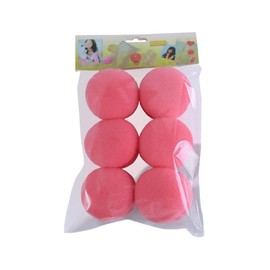 Hair Curler Sponge, Long Hair Roller No Heat, Set of 6 Sponge Curlers for Overnight, Soft Sleeping Hairdressing Curling Tools