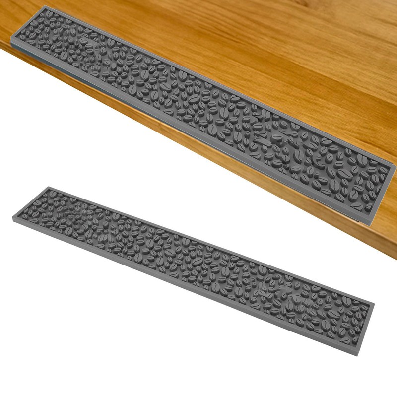 Coffee Bar Mat PVC Silicone Non Slip Rectangular Heat Resistant
