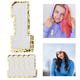 Kare & Kind Iron On Number Patches - 0-9 Chenille Embroidered Patches - Sew On/ Iron for Clothing, Shirts, Uniform, Dresses, Jackets Bags, Hats, - DIY, Crafting, Arts, Sewing, Handmade Items