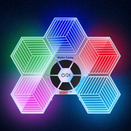 ETPlanet Light Up Memory Game Handheld Electronic Toys with Cool Lights and Sound Effects, Smart Multi-Function Desktop Metronome, Puzzle Memory Rhythm Training Board Challenge for Kids Ages 8 and Up