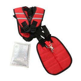 Safety-3 KB-54 Multifunctional Anti-Vibration Shoulder Band for Lawn Trimmers, Red