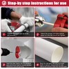 8Pcs PVC Pipe Reamer, Plastic PVC Pipe Fitting Reamer Plumbing