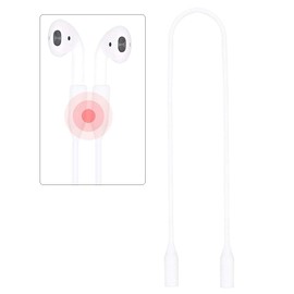 A-Focus Anti-lost Accessories for AirPods 1/2, 3 Types, AirPod1/2 Drop Proof Plug-In Ear Hooks + AirPod1/2 Anti-Drop Earbud Tips + 21.7 inches (55 cm), AirPod1/2 Neck Strap (with Magnet), Applicable