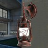 Lantern Wall Sconce Rusty Patina Finish, Exterior Antique Lantern Porch