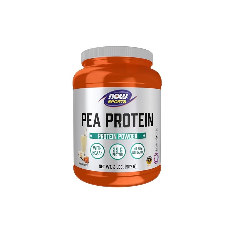 NOW Sports Nutrition, Pea Protein 25 g With BCAAs, Easily