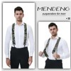 MENDENG Suspenders for Men Heavy Duty Swivel Hooks Camo X-Back