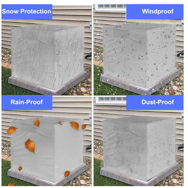 Universal Outdoor Air Conditioner Cover Air Conditioner Cover Dustproof Snow