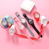 ManChDa Pink Watches for Women Analog Watch Silicone Nurse Watch
