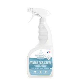 clean100 Stainless Steel Cleaner & Degreaser - Multipurpose Biodegradable Cleaner Spray - 100% Natural Stainless Steel Grease Remover | Kitchen Cleaning Supplies