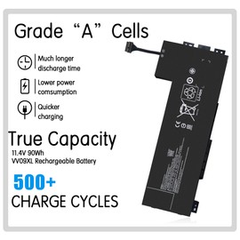 Laptop VV09XL 808452-001 Battery for HP ZBook 15 G3 G4, 17 G3 Mobile Workstation HSTNN-C87C HSTNN-DB7D 808398-2B1 808398-2C1 808452-002 808452-005 808398-2C2 V2W12UT VV09090XL PL VV09XL-BTI