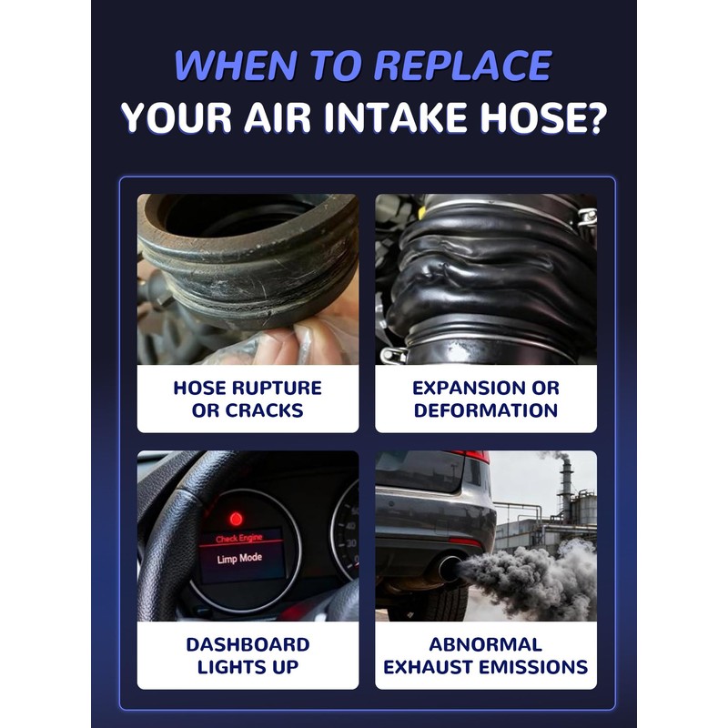 Air Intake Hose with Stainless Steel Clamps for Encore Trax