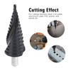 Cottssog Four Spiral Flute Cobalt Step Drill Bit 4-12MM