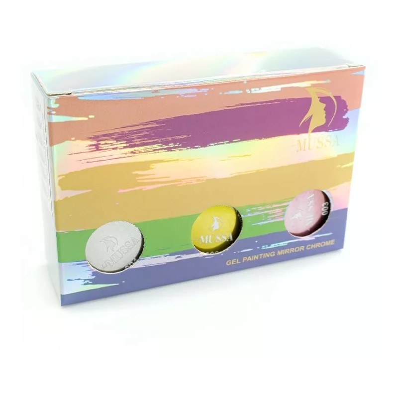 Mussa Gel Painting Espejo Cromado Gama De 6 Pzs Marca