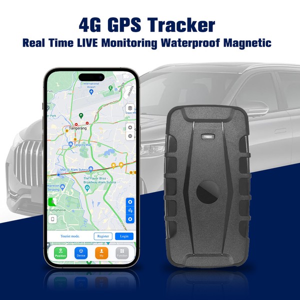 autoooparts Magnetic Vehicle 4G GPS Tracker 6000mAH Real Time Live