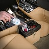 KMMOTORS Foldable Hanging Car Trash Can, Bag, bin, Vegan Leather