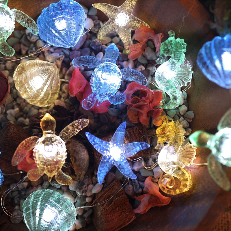 Nautical String Lights Sea Life Ocean Fairy Lights Plug in
