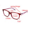 ColorViper basic cateye women reader spring hinge Reading Glasses 52m-17mm-140mm