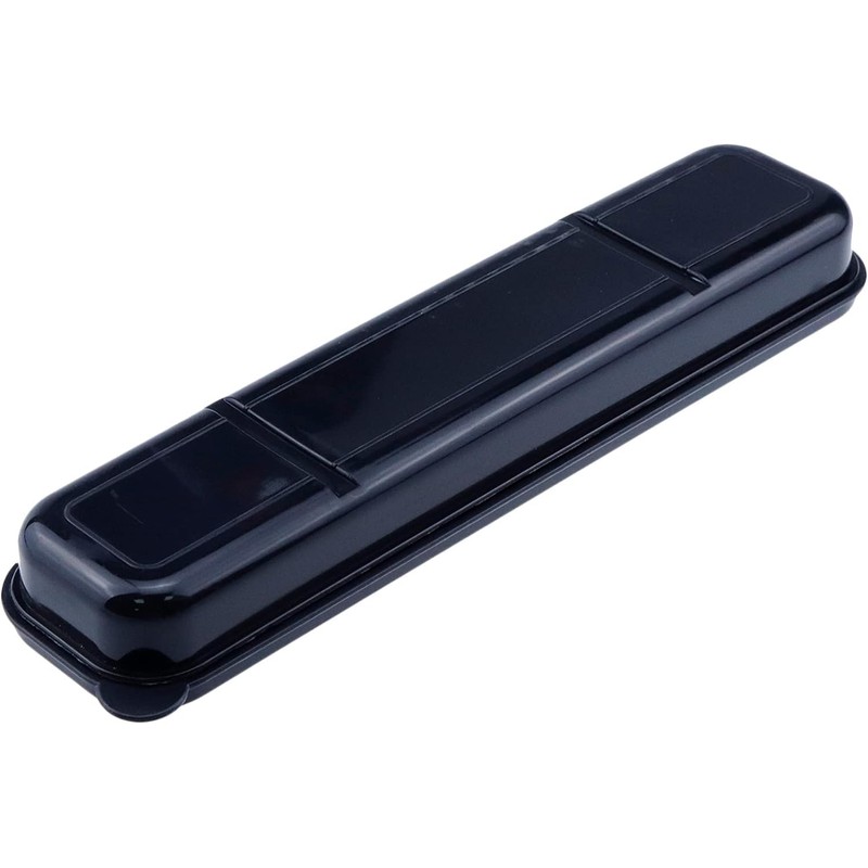 MY MIRONEY 4PCS Portable Travel Tableware Box Black Flatware Storage