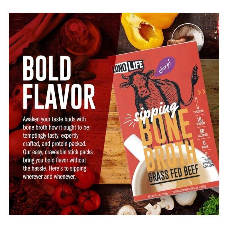 Lono Life 10 X Lono Life Natural Beef Bone Broth