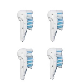 Sensitive Replacement Electric Replacement Toothbrush Heads (4 Count), Dual Clean Rotating Sets for Braun Oral B Cross Action Power