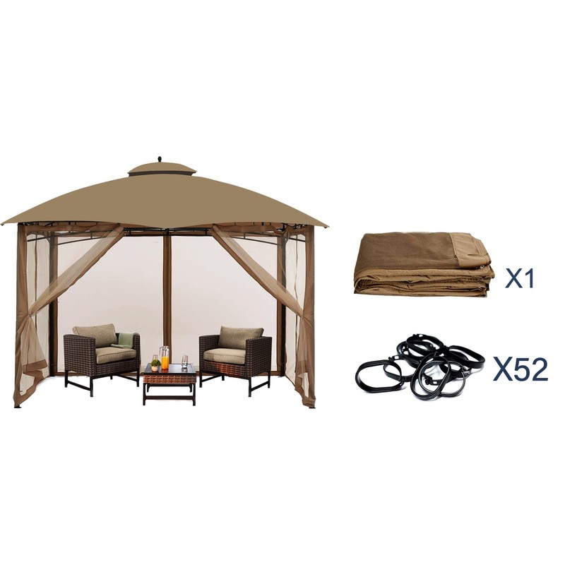 Gazebo Universal Replacement Mosquito Netting – Hugline 10' x 12'