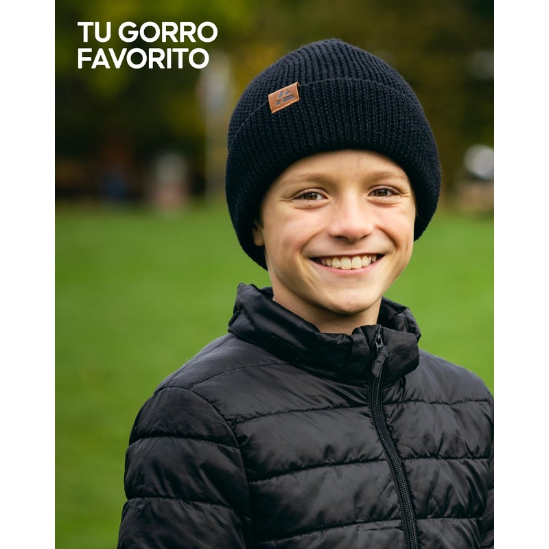 DANISH ENDURANCE - Gorro de lana merino para niños con