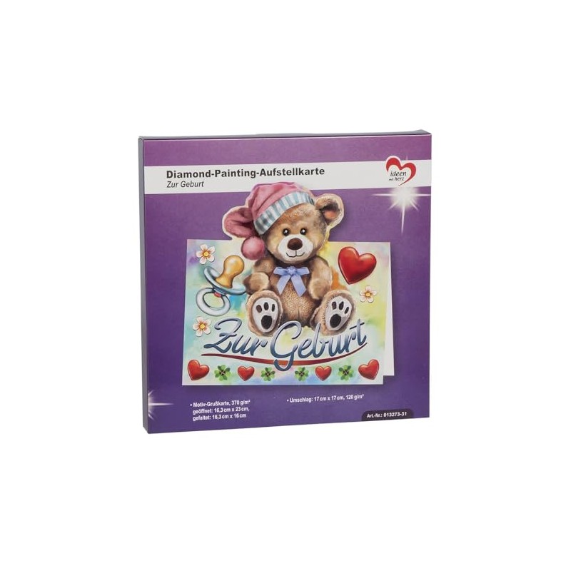 Ideen mit Herz Diamond Painting Display Card | 370 g/m²