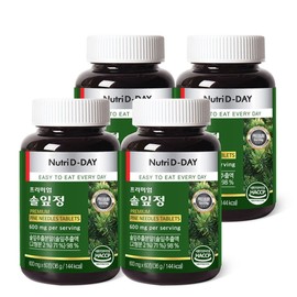Nutri D Day Premium Pine Needle Tablets x 4 Bottles Total 240 Tablets 5119823 / 뉴트리디데이 프리미엄 솔잎정 x 4병 총240정 5119823