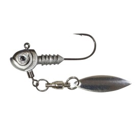 Northland Fishing Tackle Smeltinator Underspin Jig Head, Premium Bass Fishing Bladed Jig for Swimbaits & Plastics, 1 Pack - 1/4 Oz, Ralph's Smoke, 2/0 Hook