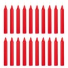 Mega Candles 20 pcs Unscented Red Exquisite Mini Taper Candle,