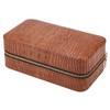 Wood Portable Travel Outdoor Cigar Humidor PU Leather Cigar Storage
