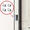 CHENJIN 4PCS Glass Door Handle 1.6 Inch Stainless Steel Window