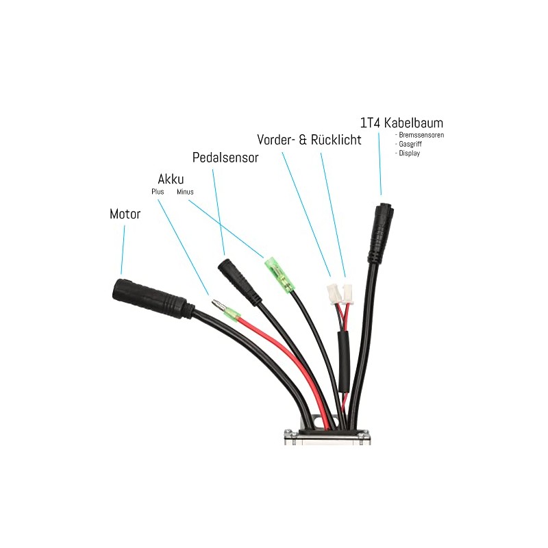 windmeile | 48V 350W E-bike Torque Controller Waterproof System E-Bike/Pedelec