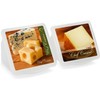 Mypicompany. Set of 2 Cheese Containers - Clear Plastic Food