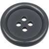 Pack of 6 Grey Sew on 20mm Round Buttons Flat