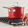 KitchenAid Hard Anodized Ceramic Nonstick Cookware Sauce Pan with Lid,