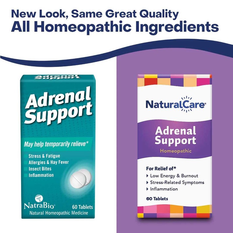 NaturalCare Adrenal Support, Homeopathic Tablets, 60ct