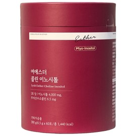 Yeester Choline Inositol 6.5g x 60 servings 390g Myo-Inositol Choline 1 pack per day Yeester Choline Inositol 6.5g x 60 servings / 여에스터 콜린 이노시톨 6.5g x 60회분 390g 미오이노시톨 콜린 1일1포 여에스터 콜린 이노시톨 6.5g x 60