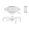 HOME MASTER HARDWARE 4 Pack Garage Door Hinge Heavy Duty
