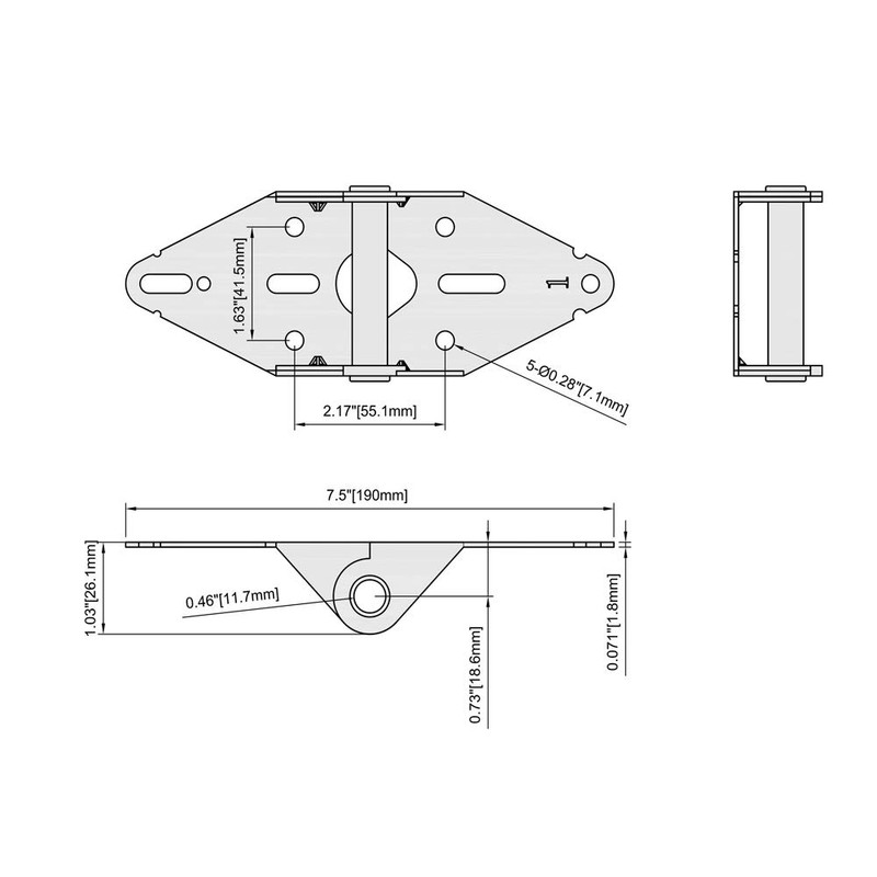 HOME MASTER HARDWARE 4 Pack Garage Door Hinge Heavy Duty